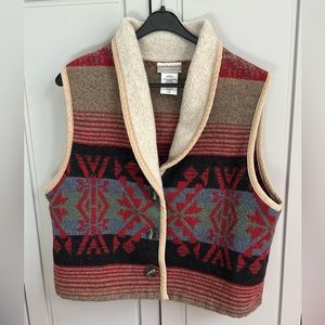 Vintage Coldwater Creek Wooly Vest